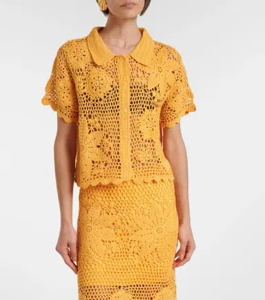 Simkhai Macks floral crochet cotton shirt | Thumbnail 3