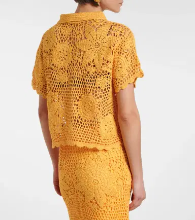 Simkhai Macks floral crochet cotton shirt | Thumbnail 4