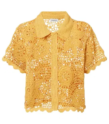 Simkhai Macks floral crochet cotton shirt | Thumbnail 1