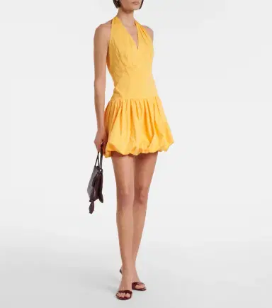 Simkhai Brooke gathered cotton-blend minidress | Thumbnail 2