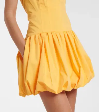 Simkhai Brooke gathered cotton-blend minidress | Thumbnail 5