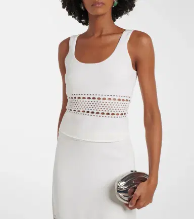 Simkhai Fitzgerald open-knit tank top | Thumbnail 2