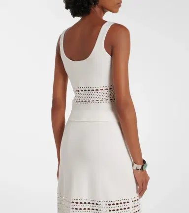 Simkhai Fitzgerald open-knit tank top | Thumbnail 3
