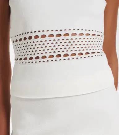 Simkhai Fitzgerald open-knit tank top | Thumbnail 6