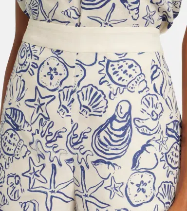 Simkhai Keaton printed linen-blend shorts | Thumbnail 2