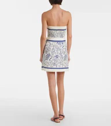 Simkhai Darbie printed linen-blend minidress | Thumbnail 3