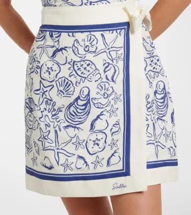 Simkhai Darbie printed linen-blend minidress | Thumbnail 5