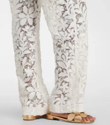 Simkhai Floral lace straight pants | Thumbnail 4