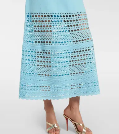 Simkhai Blayne open-knit midi dress | Thumbnail 5