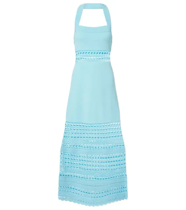 Blayne open-knit midi dress