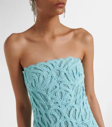 Simkhai Lace guipure cotton-blend bustier dress | Thumbnail 3
