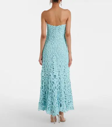 Simkhai Lace guipure cotton-blend bustier dress | Thumbnail 5