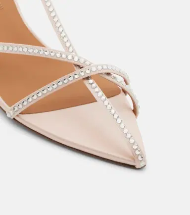 Jil Sander Cage crystal-embellished leather sandals | Thumbnail 3 Jil Sander Cage crystal-embellished leather sandals | Thumbnail 3