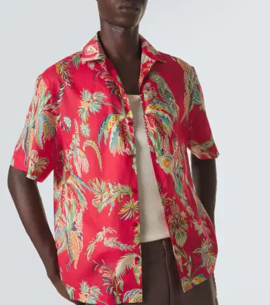 Etro Paisley cotton bowling shirt | Thumbnail 4