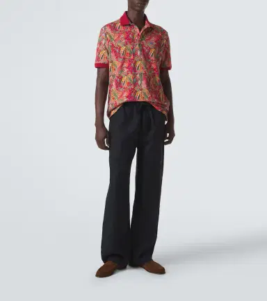 Etro Paisley cotton piqué polo shirt | Thumbnail 3