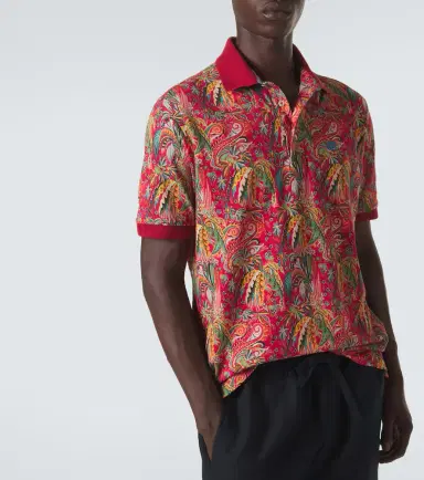 Etro Paisley cotton piqué polo shirt | Thumbnail 4