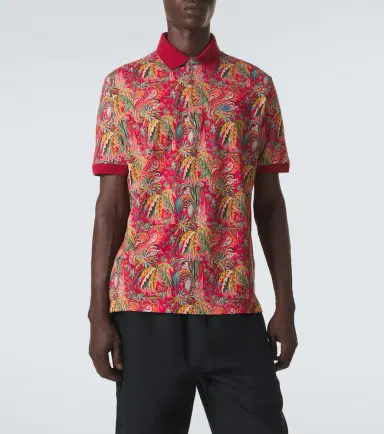 Etro Paisley cotton piqué polo shirt | Thumbnail 5