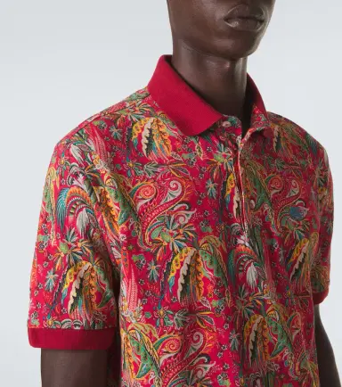 Etro Paisley cotton piqué polo shirt | Thumbnail 6