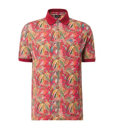 Etro Paisley cotton piqué polo shirt | Thumbnail 1