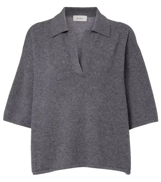 Neela cashmere polo sweater