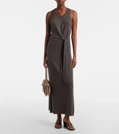 Lisa Yang Angeline cotton and cashmere maxi dress | Thumbnail 4 Lisa Yang Angeline cotton and cashmere maxi dress | Thumbnail 4