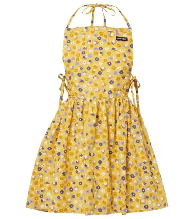 Miu Miu Floral open-back cotton poplin minidress | Thumbnail 1