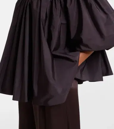 Max Mara Gathered taffeta shirt | Thumbnail 6