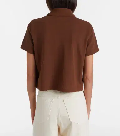 Saint Laurent Cassandre cotton piqué polo shirt | Thumbnail 2