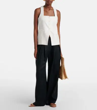Faithfull Jackie linen vest | Thumbnail 2