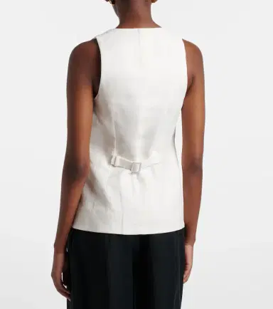 Faithfull Jackie linen vest | Thumbnail 3