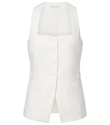 Faithfull Jackie linen vest | Thumbnail 1