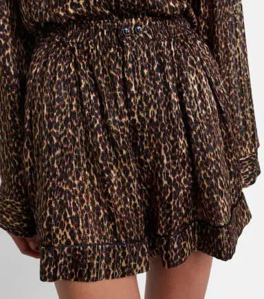 Saint Laurent Leopard-print silk shorts | Thumbnail 5 Saint Laurent Leopard-print silk shorts | Thumbnail 5