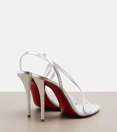 Christian Louboutin Miss Z metallic leather slingback sandals | Thumbnail 4 Christian Louboutin Miss Z metallic leather slingback sandals | Thumbnail 4