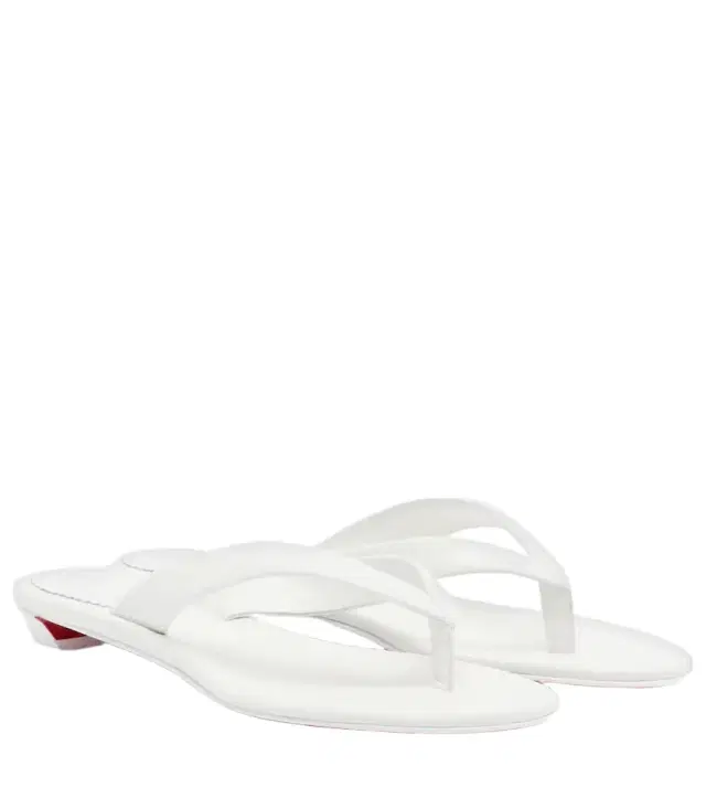 Christian Louboutin Miss Z leather thong sandals