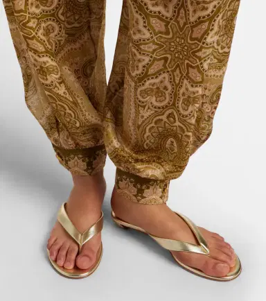 Christian Louboutin Miss Z metallic leather thong sandals | Thumbnail 6 Christian Louboutin Miss Z metallic leather thong sandals | Thumbnail 6