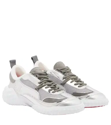 Christian Louboutin Mara suede and mesh sneakers | Thumbnail 1