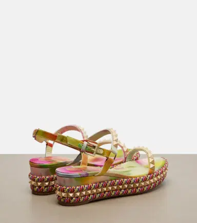 Christian Louboutin Pyraclou floral studded espadrille wedges | Thumbnail 3 Christian Louboutin Pyraclou floral studded espadrille wedges | Thumbnail 3