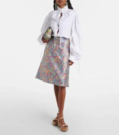 Christian Louboutin Pyraclou floral studded espadrille wedges | Thumbnail 5 Christian Louboutin Pyraclou floral studded espadrille wedges | Thumbnail 5