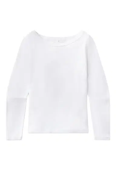 Citizens of Humanity Boat Neck Slim Tee - White | Thumbnail 1