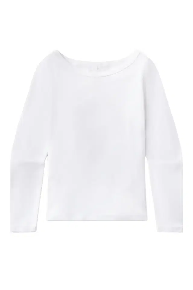Citizens of Humanity Boat Neck Slim Tee - White