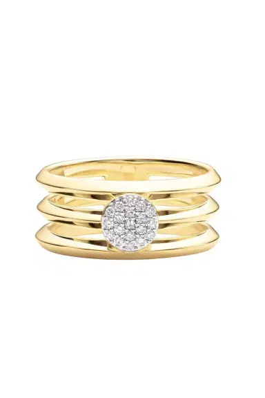 PHILLIPS HOUSE Diamond Infinity Triple Layer Knife Edge Ring | Thumbnail 1