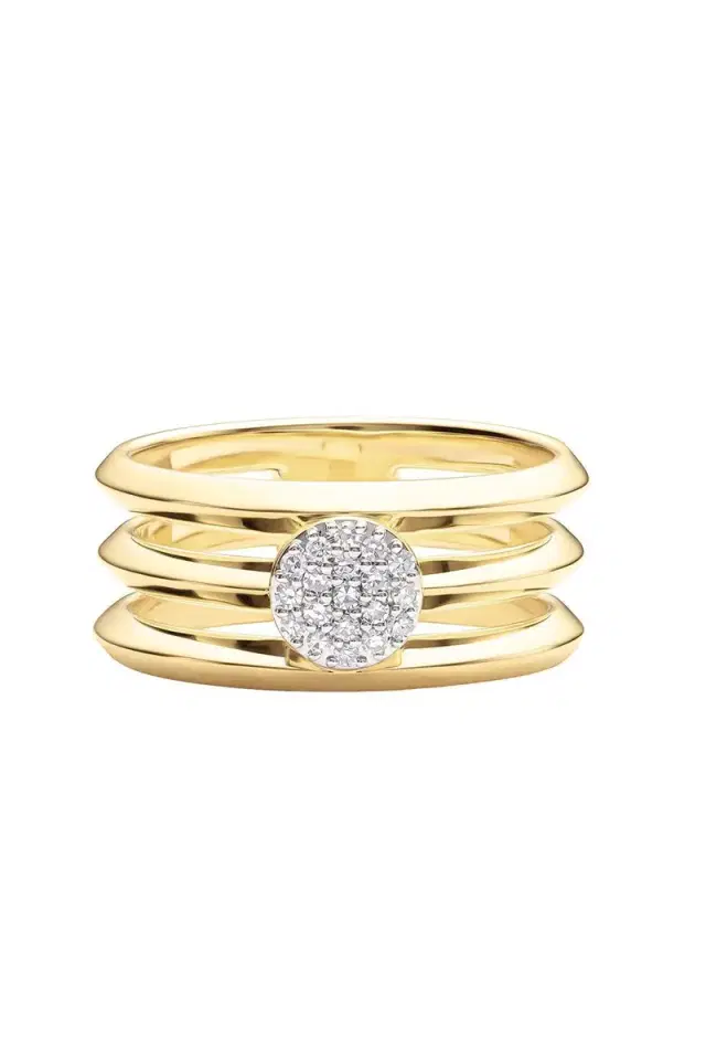 PHILLIPS HOUSE Diamond Infinity Triple Layer Knife Edge Ring