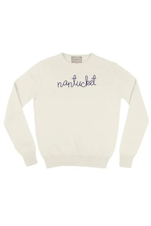 LINGUA FRANCA Nantucket Crewneck - Cream