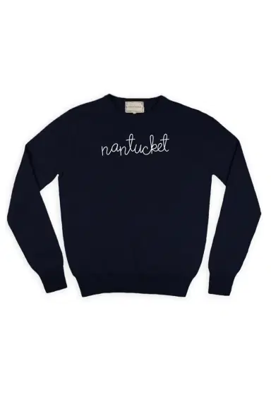 LINGUA FRANCA Nantucket Crewneck | Thumbnail 1 LINGUA FRANCA Nantucket Crewneck | Thumbnail 1