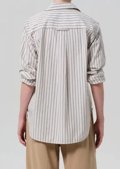 Citizens of Humanity Shay Shirt - Alabaster Stripe | Thumbnail 6