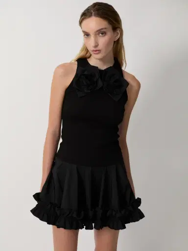 Aknvas The Kirsten skorts in black tech taffeta | Thumbnail 4 Aknvas The Kirsten skorts in black tech taffeta | Thumbnail 4
