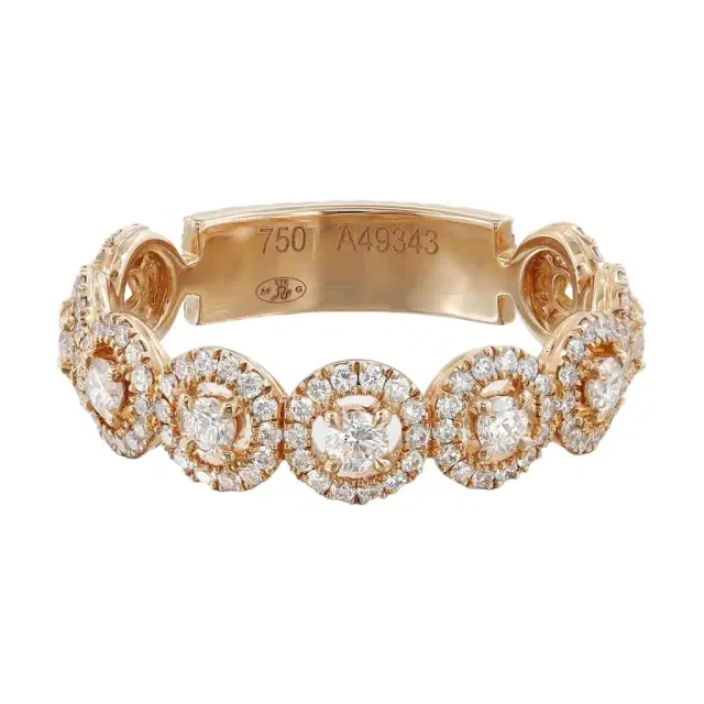 Messika Messika All Joy 18K Rose Gold Diamond Band Ring Sz. 7.25 by The Solist