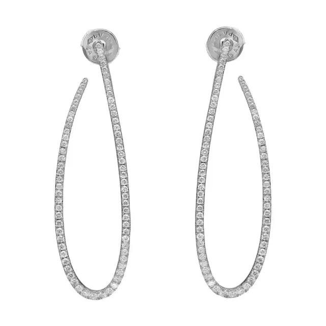 Messika Messika Gatsby Ovales 18K White Gold Diamond Dangle Earrings by The Solist