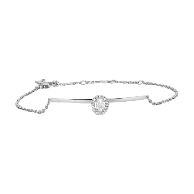 Messika Messika Glam'Azone 18K White Gold Diamond Chain Bracelet by The Solist