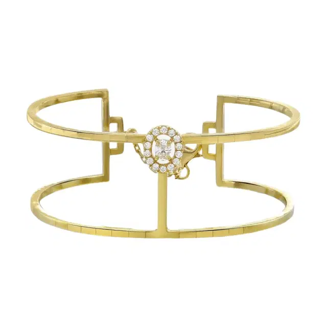 Messika Messika Glam'Azone 18K Yellow Gold Diamond Cuff Bracelet by The Solist
